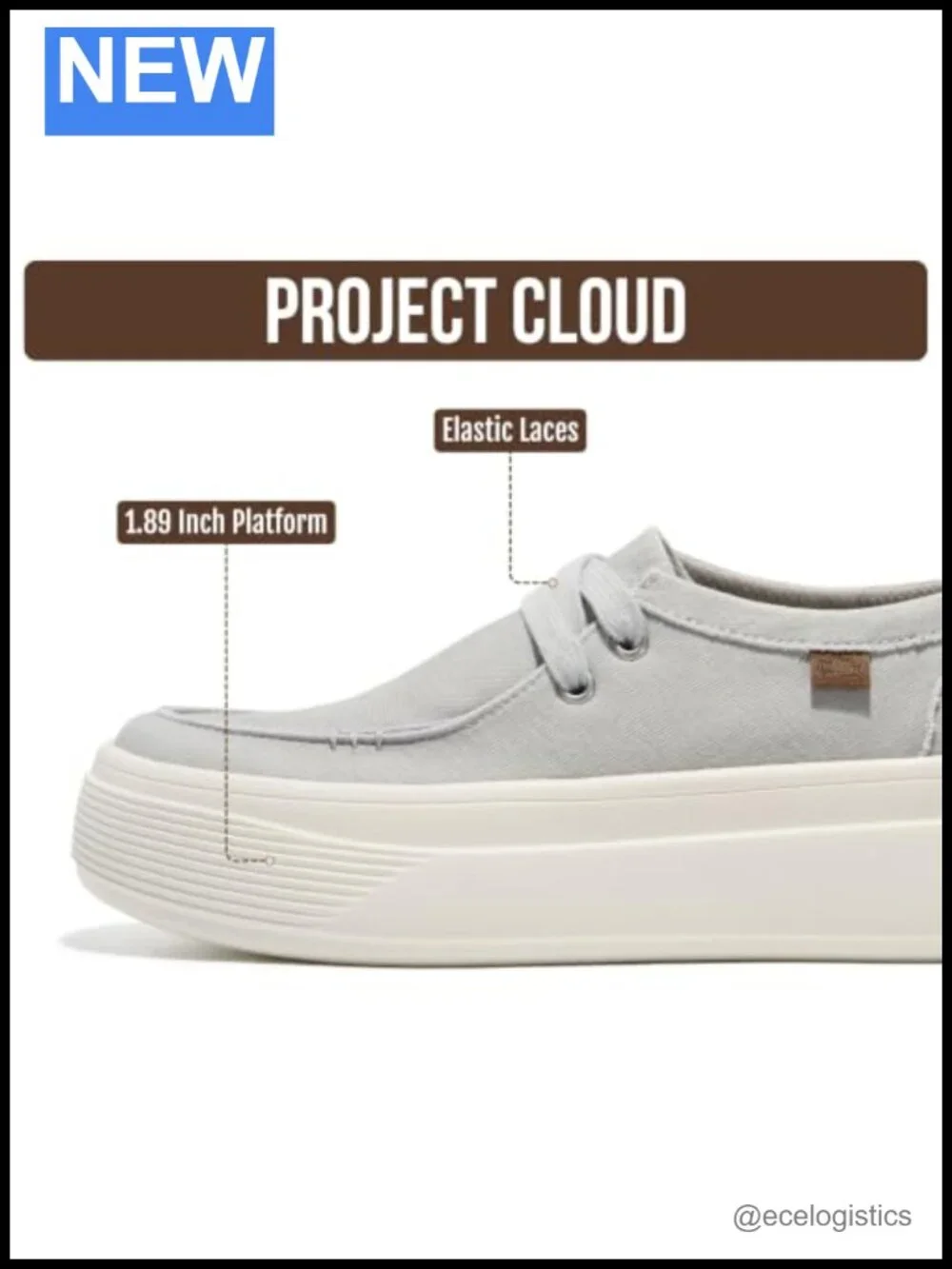 Canvas Platform Loafers Boat Shoes Women High Density Foam Insole Slip On